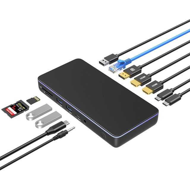 Displaylink USB C DOCKING Colorii CD100 HDMI 8K30HZ 4K60HZ DP USB GEN3.2 10Gbps 3 Display for Macbook