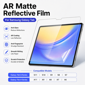 ฟิล์มกันแสงสะท้อน AR สำหรับ Samsung Galaxy Tab S11 Ultra 14.6 นิ้ว HD แบบใส ป้องกันแสงสะท้อน ขายส่ง รับผลิตตามแบบ OEM - Product Image 1