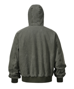 Manteau amincissant rétro japonais d'automne <span class=keywords><strong>pour</strong></span> les femmes <span class=keywords><strong>Petite</strong></span> veste en jean à capuche bleue décontractée avec un design haut polyvalent - Product Image 2