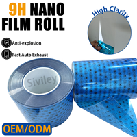 Bahan Baku Roll Film PET Kaca Nano 9H Kualitas Tinggi Anti Gores Anti Ledakan Pelindung Layar Knalpot Mobil Cepat