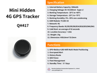 Mini Rastreador GPS LBS, Localizador GPS 4G para Niños, Personas, Mascotas, Vehículos y Bienes