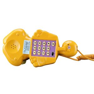 Téléphone filaire mignon en forme de bouche de tigre avec indicateur LED, téléphone de bureau audio / recomposition, mini téléphone fixe - Product Image 2