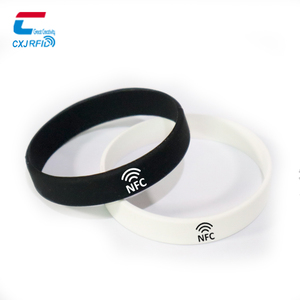Pulsera de silicona <span class=keywords><strong>con</strong></span> logotipo impreso personalizado, RFID, <span class=keywords><strong>NFC</strong></span>, <span class=keywords><strong>con</strong></span> Chip inteligente reutilizable - Product Image 2