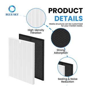 Filtre de remplacement pour purificateur d'air Q 1712-0123-00, ensemble de filtres H13 True HEPA + charbon actif, compatible avec Winix 5510 5520 - Product Image 3