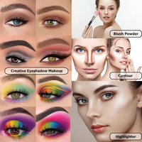 Palette de fards à paupières de maquillage de beauté, 45 couleurs, haute qualité, finition métallique végétalienne, paillettes, pour la conception florale, livre, poudre sèche, cosmétiques
