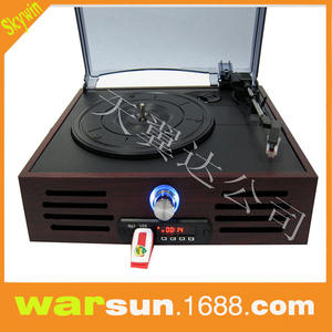Tourne-disque Skywin avec fonction radio MP3 USB, design rétro - Product Image 1