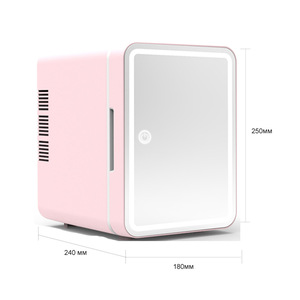 Mini réfrigérateur Hot Pick 4L portable rose, mini réfrigérateur cosmétique pour la beauté, pour une utilisation personnelle en chambre, réfrigérateur compact et élégant - Product Image 2
