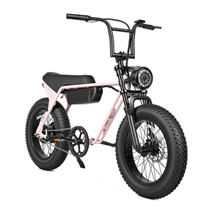 <span class=keywords><strong>Bicicleta</strong></span> Eléctrica con Llantas Gruesas, Estilo Retro, <span class=keywords><strong>Ruedas</strong></span> de 20 Pulgadas, Motor de Alta Potencia, Batería Extraíble, Stock en la UE y EE. UU. - Product Image 1