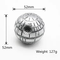 Offre Spéciale fumer Accessoires 3 couches de Zinc Alliage Moulins à base de plantes Death Metal Étoiles en métal tabac grinder