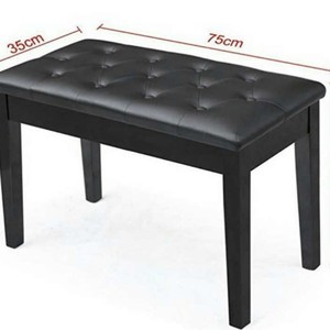 <span class=keywords><strong>Taburete</strong></span> de <span class=keywords><strong>piano</strong></span> individual/doble en <span class=keywords><strong>blanco</strong></span> y negro con silla de almacenamiento para compartimento de <span class=keywords><strong>piano</strong></span> para libros de música - Product Image 5