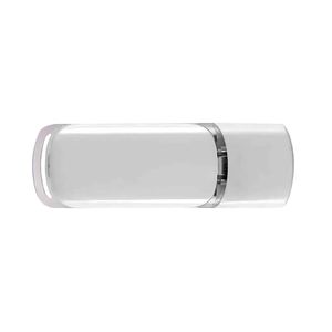 Kompakter Weißer USB-Speicherstick mit Mehrfarbigem Schlüsselband, Anti-Verlust-Kappe und Individuell Bedrucktem Logo für Alltags- und Geschäftsnutzung - Product Image 4