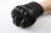Gants de sécurité personnalisés avec logo, en cuir de chèvre véritable, tactiques, respirants, pour moto, sport, extérieur.