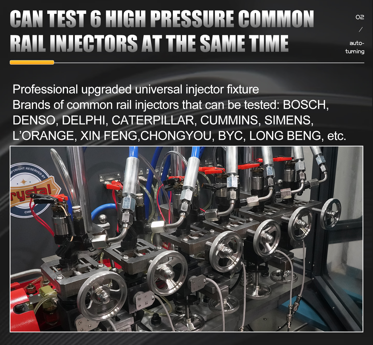 Máy Bơm Phun Nhiên Liệu Diesel Chính Xác Máy Kiểm Tra Đường Ray Thông Thường Thiết Bị Kiểm Tra Kim Phun Nhiên Liệu CR918-PRO