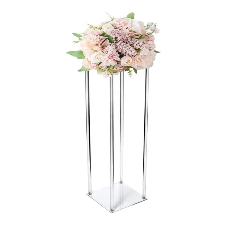 Personalizado acrílico Pedestal Display Stands para casamento