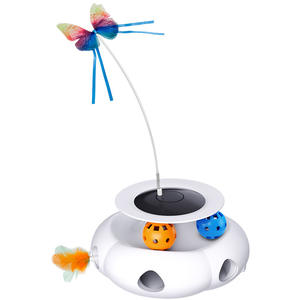 2-en-1 automatique papillon chat jouet cataire balle piste laser interactif jouets pour jouer friandises recommandé pour l'enrichissement du chat - Product Image 4