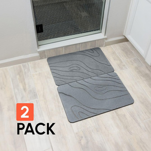 Tapis de bain en terre de diatomée ultra absorbant - Séchage rapide, facile à nettoyer, idéal pour la douche, la baignoire et la zone de l'évier - Product Image 3