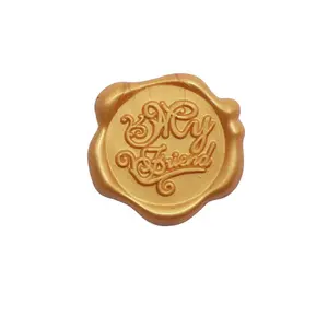 Wholesale custom logo size custom wax seal sticker Self Adhesive Wax Seal Wax Seal Stamp