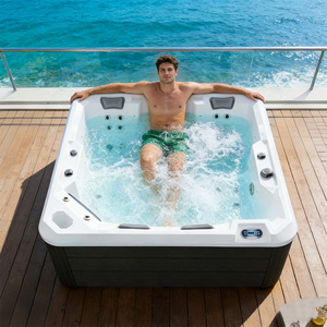2025 New Design High Quality Hot 1-4 Person Outdoor Spa Outdoor Jacuzzier Spa With Cover Speaker LED <b>Light</b> - Product Image 1