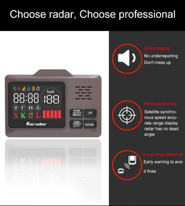 Detector Antirradar para Automóvil Karadar Pro980 <span class=keywords><strong>2</strong></span> en 1, Nuevo de Fábrica, Sistema de Alarma para Automóvil con Firma, Compatible con Geely Mitsubishi, Automóvil con Aire Acondicionado, Negro - Product Image 3