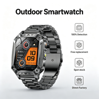 Reloj Inteligente para Hombre AK86 2026, Pantalla Grande de 2.01 Pulgadas, Linterna, Llamadas Bluetooth, Función SOS, Monitor de Actividad Física, Logotipo Personalizable Disponible