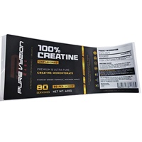 Étiquettes d'emballage pour bouteilles de L-Carnitine de haute qualité, design personnalisé, couleur or métallique, Fire Energe Super