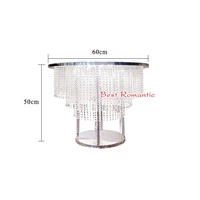 Kristall Kuchen Tisch Gold Design Edelstahl Luxus Neue Hochzeit Metall Moderne Hotel möbel Aluminium Gartenmöbel 1St