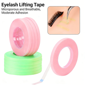 Bande adhésive multicolore pour cils, pour peaux sensibles, avec logo personnalisé, patchs en gel de silicone hydrogel pour extensions de cils - Product Image 1