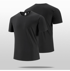<span class=keywords><strong>T</strong></span>-<span class=keywords><strong>shirt</strong></span> à manches courtes col rond en soie glacée 160g - Product Image 1