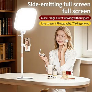 Kit d'éclairage LED pour diffusion <span class=keywords><strong>en</strong></span> direct sur ordinateur, panneau lumineux doux pour <span class=keywords><strong>photographie</strong></span> et vidéographie, lampe de rétroéclairage plein écran - Product Image 2