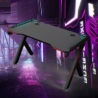 Échantillons gratuits de Tables de jeux vidéo pliables pour Pc, console moderne Internet Cafe, photo noire rvb, bureau de jeux pour Pc