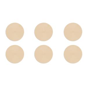 Juego de 6 Manteles Individuales Redondos de Plástico Color Crema D36 China, Marca Excelsa - Product Image 2