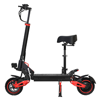 Scooter Eléctrico Plegable Todoterreno para Adultos, 1600W, 48V, Batería de Litio, Alcance de 50 km, Velocidad de 50 km/h, Marco de Aleación de Aluminio con Asiento