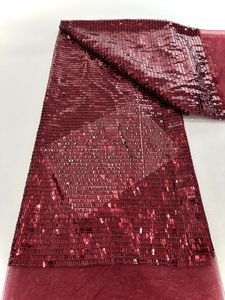 Ống ngọc trai mới thêu sequin hình chữ nhật và vải cuộn cho váy dạ hội, trang phục biểu diễn, vải lưới - Product Image 6