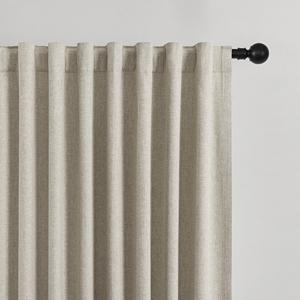 Rideaux Occultants Courts Thermiques Isolants Beige de 54 Pouces pour Chambre/Salon à Pattes Arrières/Poche à Tringle, Lot de 2 Panneaux - Product Image 2