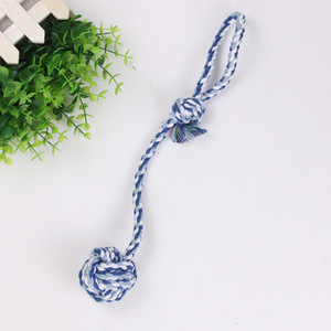 Pet <b>Rope</b> Toy Ball Cotton Knotted Dog Play <b>Exercise</b> Interactive Toy for Pets - Product Image 2