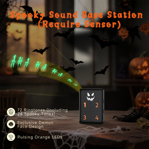 Năng lượng mặt trời đường lái xe báo động Halloween Trang trí phát hiện chuyển động với âm nhạc ma quái, ý tưởng quà tặng cho chủ nhà - Product Image 2