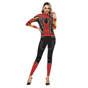Expedition Disfraz Del Hombre Trajes De Spiderman for Women Halloween Clothes Spider Man Cosplay Costume with Face Cover