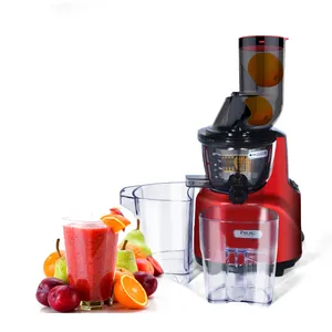 Wide Big Feeding Chute Slow Juicer with DC motor ,Higher Nutrients and Vitamins slow Masticating juicer with 48RPMs low-speed