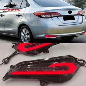 ไฟ LED สะท้อนแสงด้านหลังสำหรับ <span class=keywords><strong>Toyota</strong></span> Vios Yaris <span class=keywords><strong>ATIV</strong></span> โคมไฟกันชนหลังคุณภาพสูง Vios 2019-2022 - Product Image 4