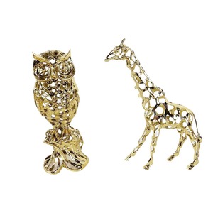 Esculturas de Animales Geométricas de Estilo Europeo, Leones, Elefantes y Caballos, Artesanía Metálica, Forma Irregular, Decoración del Hogar - Product Image 6