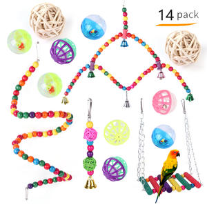 Nhà Máy bán hàng trực tiếp của chất lượng cao Chim Đồ chơi bán buôn của con Vẹt Chim Đồ chơi và bền nhai chim Bộ sản phẩm - Product Image 3