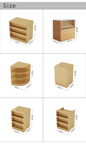 बुटीक सुपरमार्केट और किराने की दुकानों प्रदर्शन रैक लकड़ी चेकआउट काउंटर - Product Image 4
