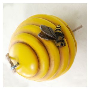 Goedkope gele wanddecoraties voor thuis, gemaakt in China, van <span class=keywords><strong>polyresin</strong></span>, bijen-vogelhuisje. - Product Image 6