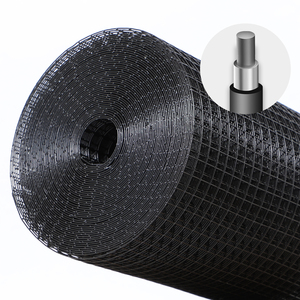 Rouleau de 48 pouces x 100 pieds, prix bas, haute qualité, grillage en PVC noir 19GA, ouverture de maille de 1/2 pouce, pour cage d'animaux - Product Image 1