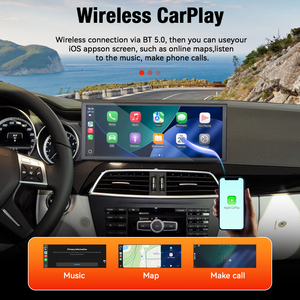 Écran multimédia Foforfor 12,3 pouces 2400*900 pour <span class=keywords><strong>Mercedes</strong></span> Benz Classe C 2011-2014 OEM LINUX Carplay <span class=keywords><strong>GPS</strong></span> DSP Autoradio - Product Image 3
