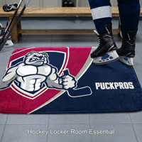 Tapis de vestiaire de hockey personnalisé avec logo, tapis de porte antidérapant pour vestiaire sportif