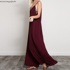 Estate sexy di nuovo modo <span class=keywords><strong>Con</strong></span> Scollo A V halter della cinghia della <span class=keywords><strong>tuta</strong></span> pantaloni a gamba larga - Product Image 5