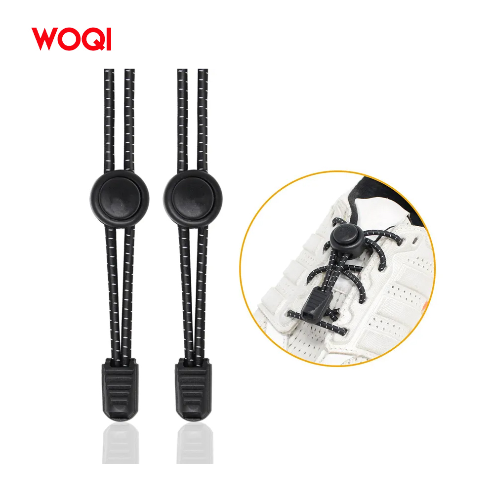 Новые силиконовые шнурки Woqi для обуви, эластичные яркие шнурки для кроссовок на заказ