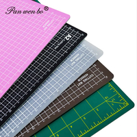 Panwenbo A2 A3 A4 A5 A6 tapis de découpe de table auto-cicatrisant double face flexible PVC tapis de découpe pour Quilting Scrapbooking Craft