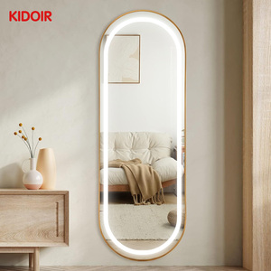 180cm Intelligent Illuminated Pill Shape <strong>FreeStanding</strong> Led <strong>Mirror</strong> for Clothes Fitting Beauty Salon Villa Hotel <strong>Bathroom</strong> Project - Product Image 1